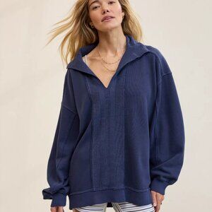 Aerie Starry Skies Open Neck Sweatshirt